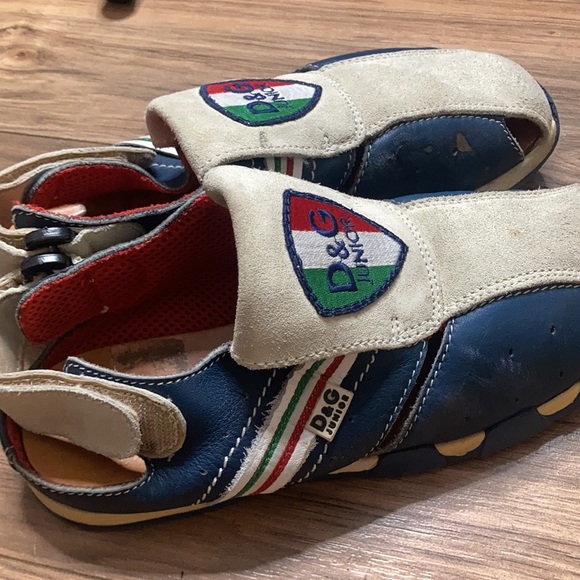 Dolce & Gabbana Junior Italian Sandals Slides Leather Vero Cuoio Kids Size 36 - Picture 5 of 9